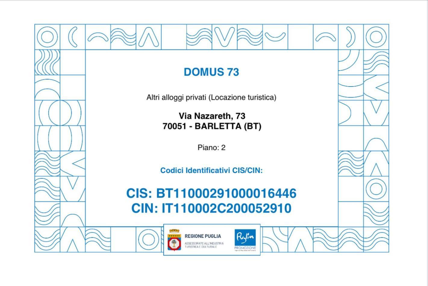Domus 73 Apulian Holidays Barletta Exteriör bild